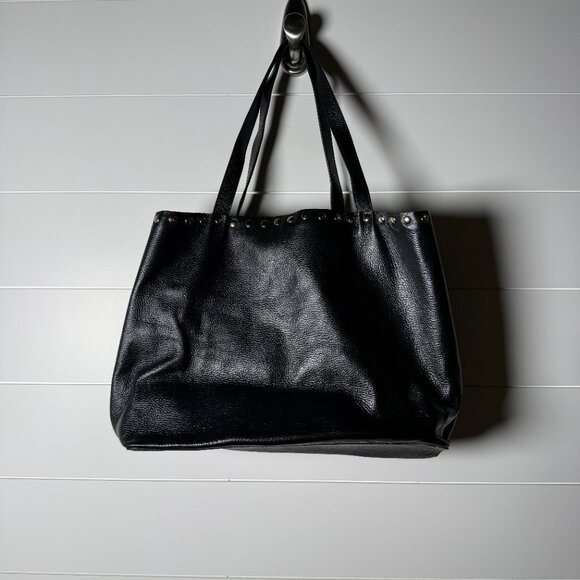 Laggo | Remy Studded Leather Black Tote Bag - Picture 1 of 12